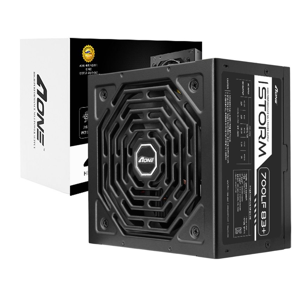 에이원 AONE 스톰 700LF 83PLUS PC 파워서플라이 700W 컴퓨터 전원