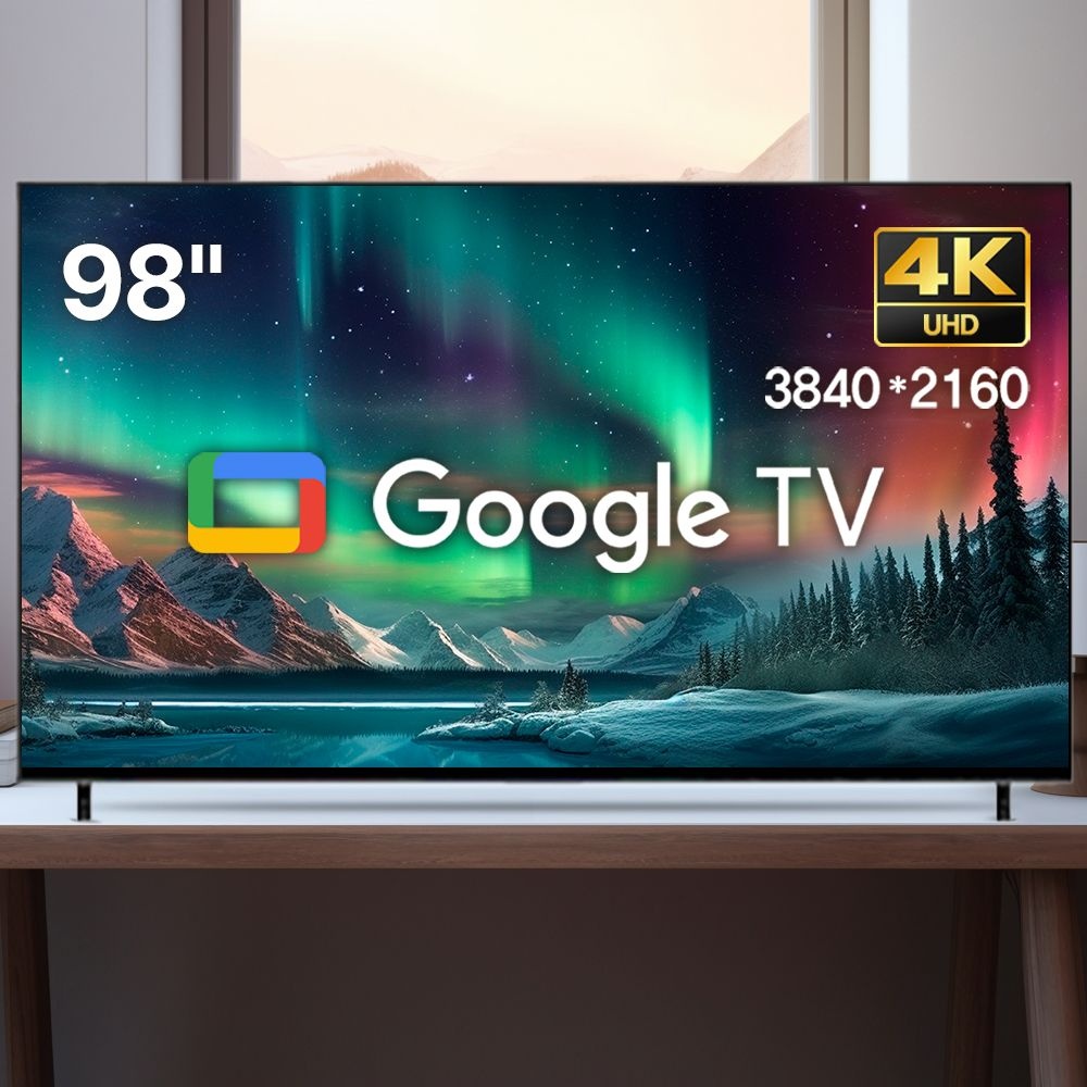 위드라이프 구글 98인치 4K UHD 대형 스마트TV 스크린 고화질 안드로이드티비