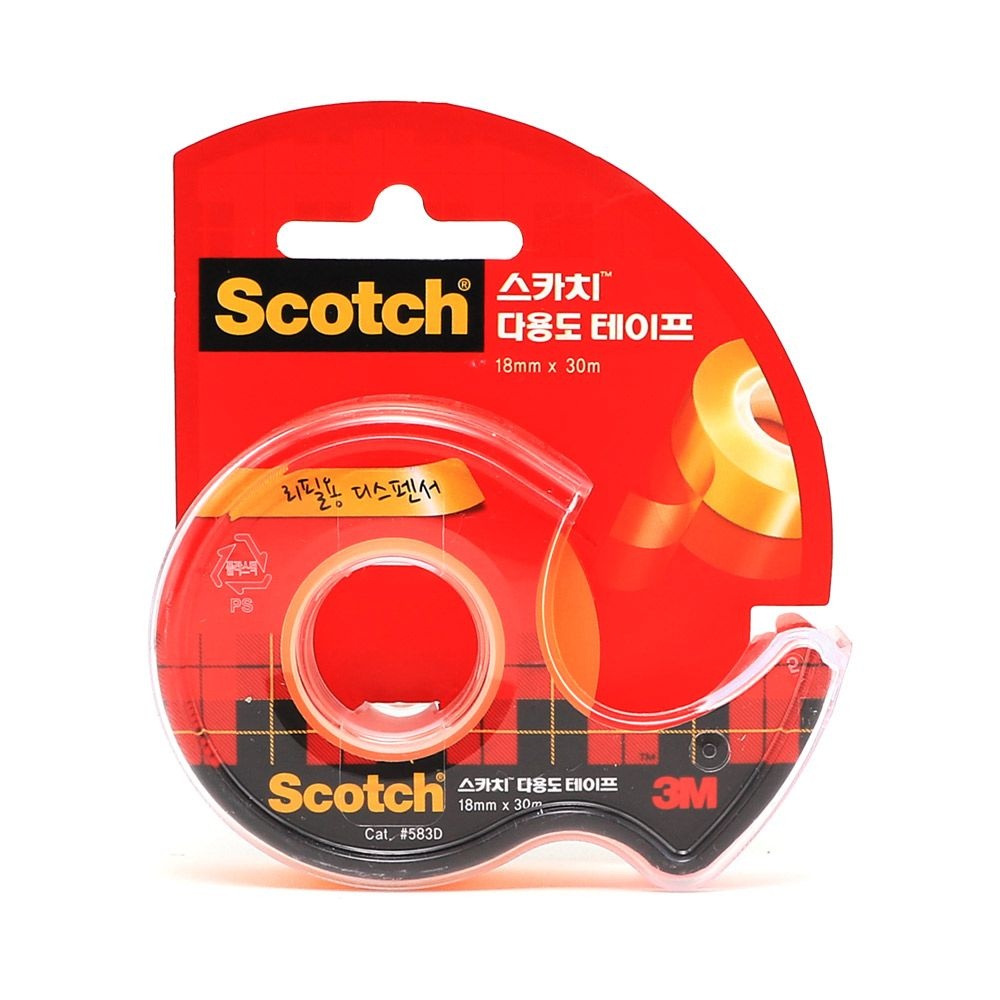 [오늘출발] 3M 스카치 다용도 투명 테이프 583D 12개입 18mm/30m
