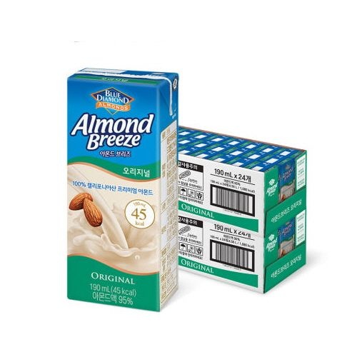 [온누리7%혜택][매일유업] 아몬드브리즈 오리지널 190ML*24