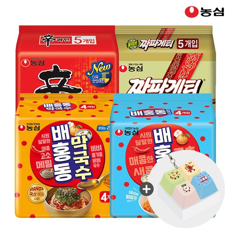 [롯데온] 농심 배홍동 비빔면 16봉