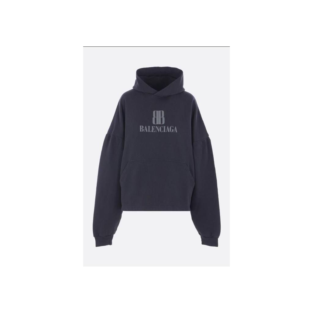 발렌시아가 [해외] 발렌시아가 BALENCIAGA 나노 BB 크롭 후디 저지 818433TSVO31083