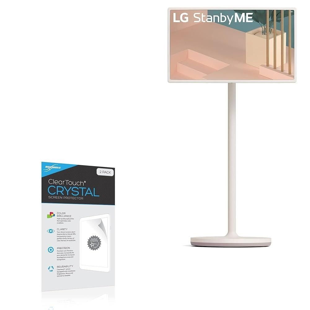 BoxWave LG 27인치 클래스 StandbyMe 휴대용 모니터 27ART10AKPL과 호환되는 액정보호필름 - ClearTouch 크리스탈 (2팩), HD 필름