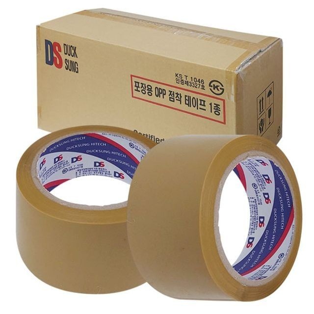 [오늘출발] 포장용 50개입 OPP 덕성 박스테이프 40M 미색 x 48mm