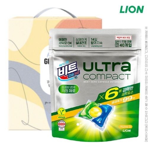 [온누리7%혜택][비트] 비트제로 울트라콤팩트 캡슐세제(40캡슐)1P