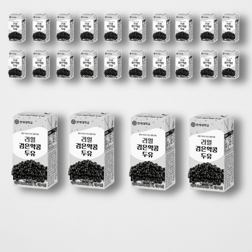 연세두유 리얼 검은 약콩 두유 190mL 24팩