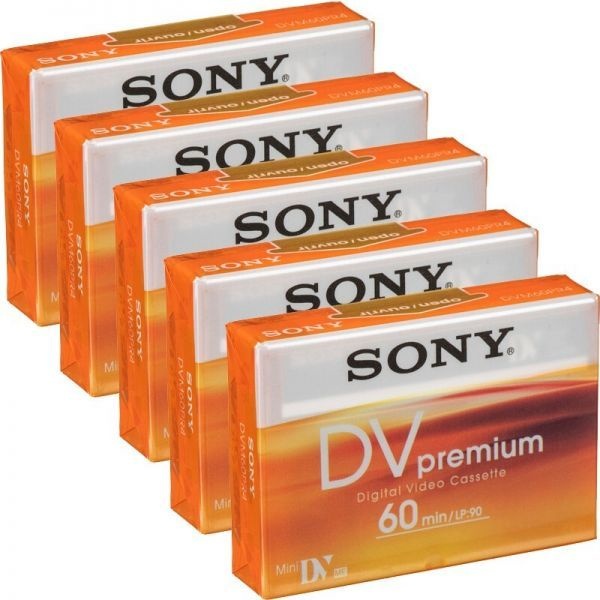 소니 DV 프리미엄 캠코더 6mm 비디오테이프 5개입 1박스_Sony 60min / LP:90