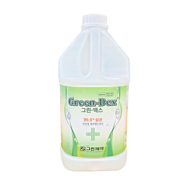 그린제약 그린덱스 4L 치아염소산수 99.9% 다용도 살균소독제
