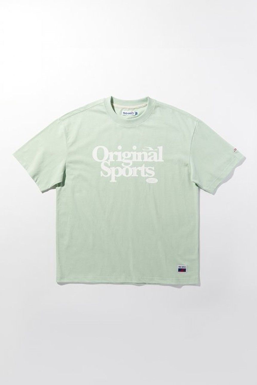 프로-스펙스 OS LOGO T SHIRT_MINT 반소매 티셔츠 PW3MT22X504