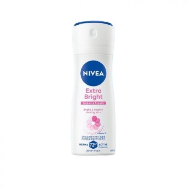 니베아 데오드란트 스프레이 엑스트라 브라이트 60ml 2개