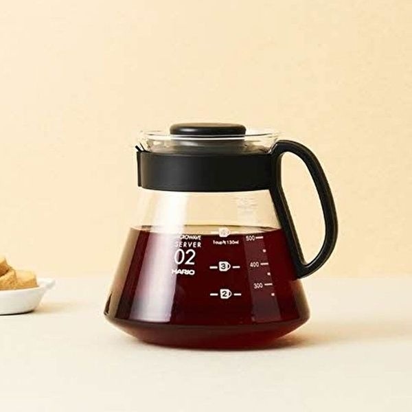 고품질 하리오 블랙서버 600ml 커피서버 드립서버 유리주전자 드립커피주전자 핸드드립주전자 WFM64Q5