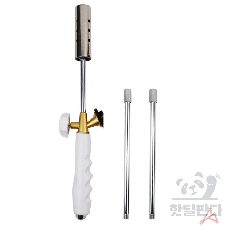 핫딜판다 3단 분리 길이조절 롱토치 캠핑용 토치롱 숯불점화기 폴딩토치