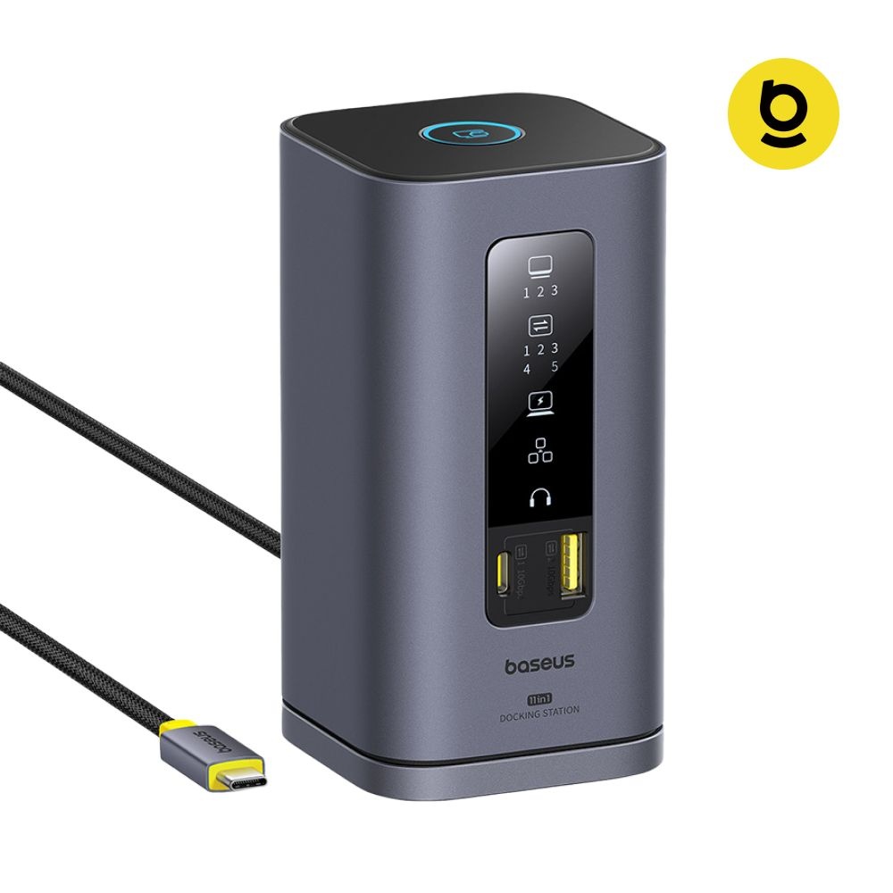 베이스어스 베이스어스 도킹스테이션 USB 허브 노트북 멀티 포트 C타입 11포트 스페이스메이트