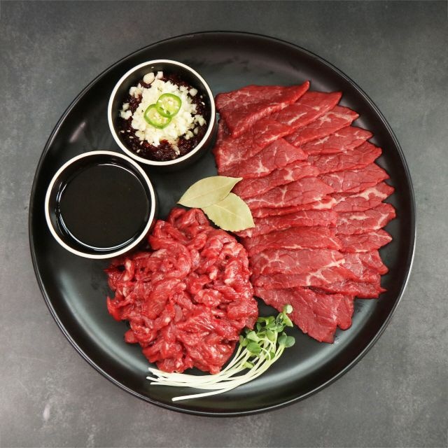 쫄깃한 1등급 한우 육회 육사시미 세트 380g