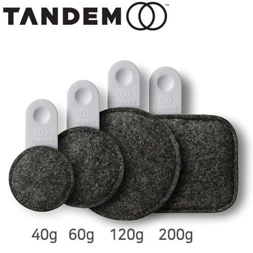 Tandem (탄뎀) 드롭스 드럼뮤트(댐퍼) 40,60,120,200g 4개 세트 DR-4X-FMIX-GRY