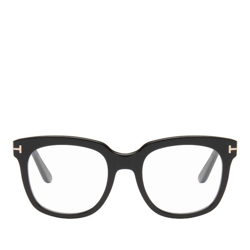 톰포드 블랙 아이콘 블록 스퀘어 안경 FT5537-B_52001 001 BLACK
