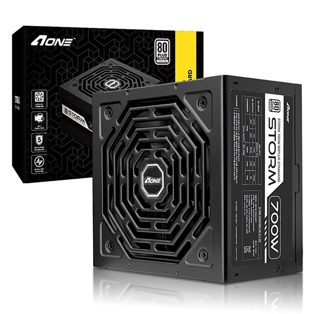 에이원 AONE 스톰 700W 80PLUS 스탠다드 블랙 PC 파워서플라이 컴퓨터 전원