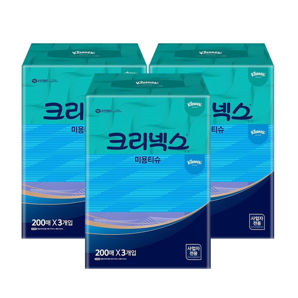 [롯데온] 천연펄프 미용티슈 200매 x 3개 3SET (총 9개) (16,920원/무료)