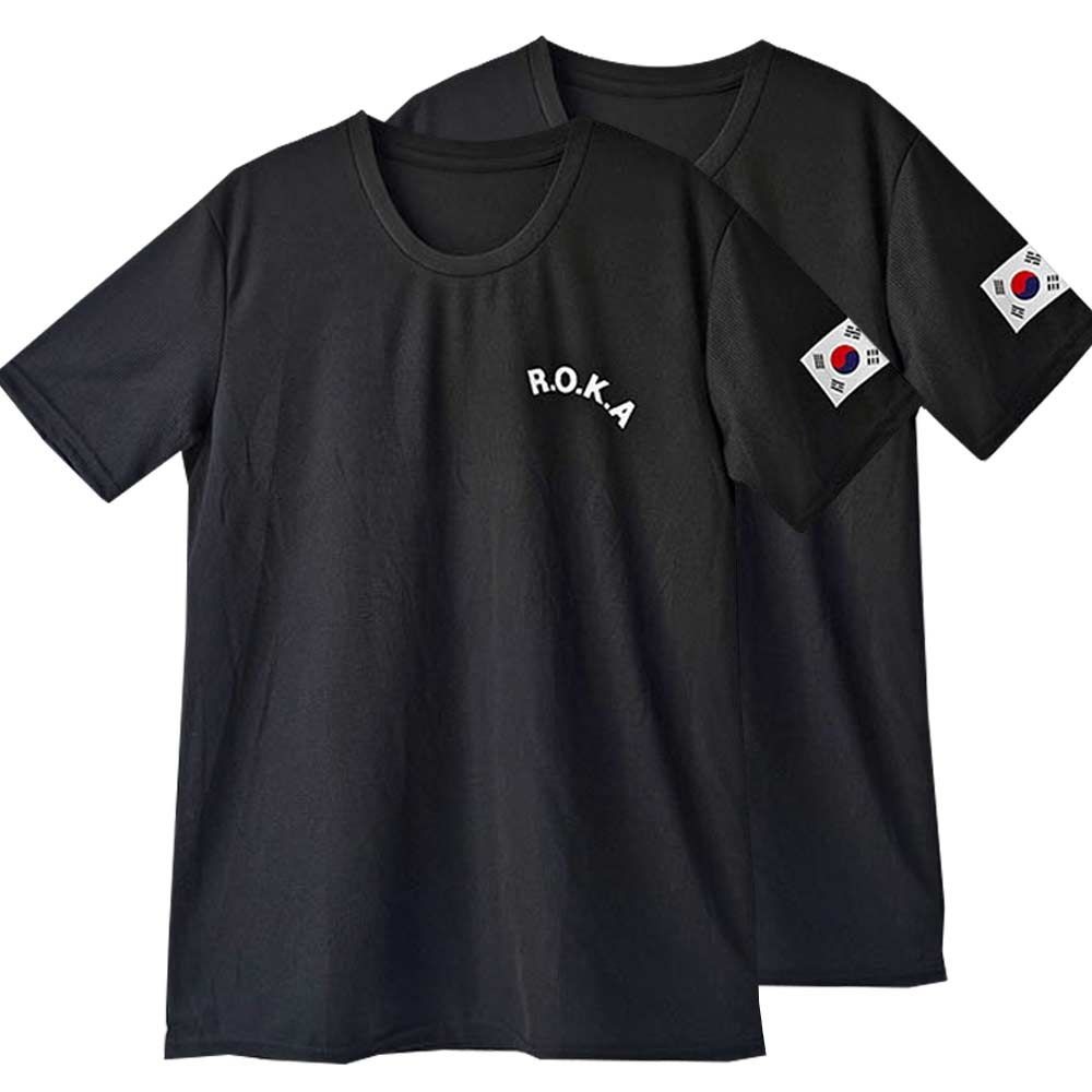 2장세트 제이케이sp 로카티 ROKA 쿨 드라이 반팔 군인 군대 PX 티셔츠