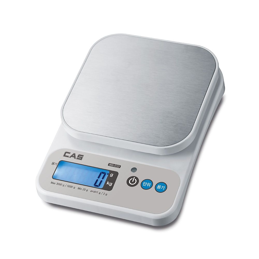 카스 [CAS] 카스 WA-21D 전자 저울 (주방저울 5kg / 계량저울 / 이유식저울 / 정밀저울)