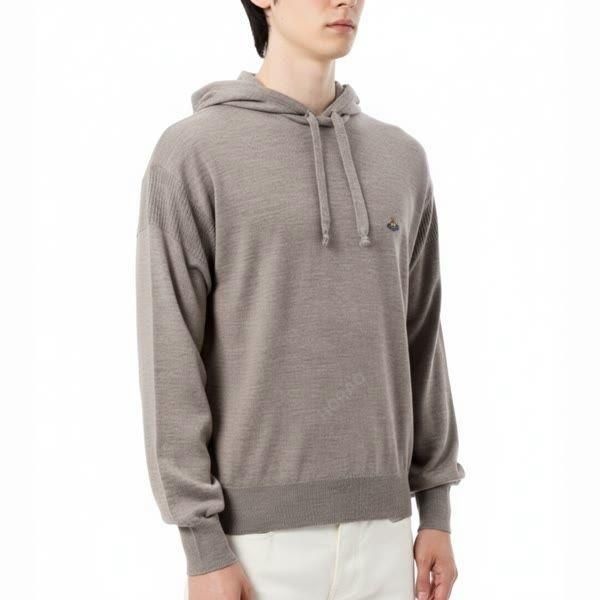 비비안웨스트우드 Unisex Hoodie (3803002N Y0006 P407) (ORB 로고 니트 후디)