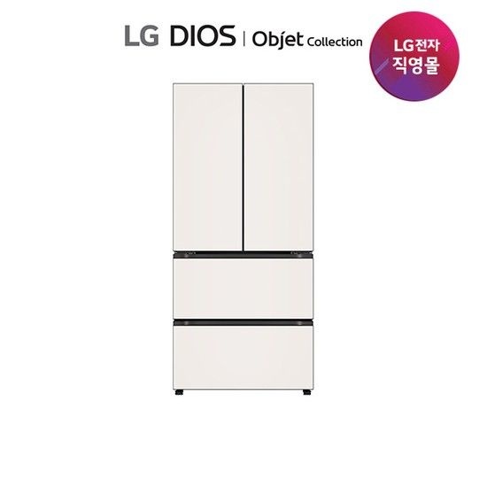 LG전자(주) LG Fit & Max 오브제 김치톡톡 글라스 4도어 480L 김치냉장고 Z484GBB123S