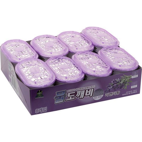 산도깨비 물도깨비 8개입 X 1팩 라벤더향 물먹는하마 습기제거제 제습제 탈취제