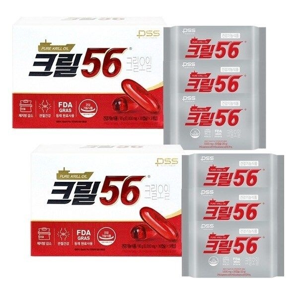 펄세스 크릴오일 크릴56 1000mgX30캡슐X6팩19969521672035