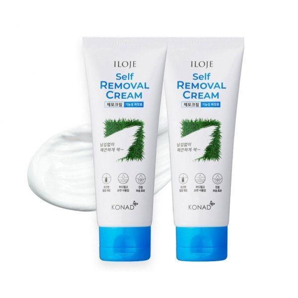 아이로제 셀프 제모크림100ml X2개+물티슈/제모제/10분 왁싱크림/겨드랑이 팔 다리/27년08월까지