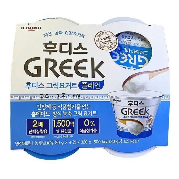 [에이알비티] [일동] 후디스 그릭요거트 플레인 80g X 4개입 40518