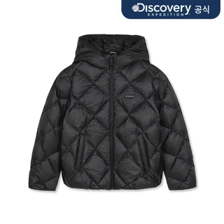 디스커버리 키즈 여아 큐브라이트 다운 경량패딩 (BLACK)