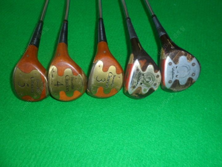 [중고] PowerBilt Citation Persimmon 감나무 스틸12345 나무우드5개
