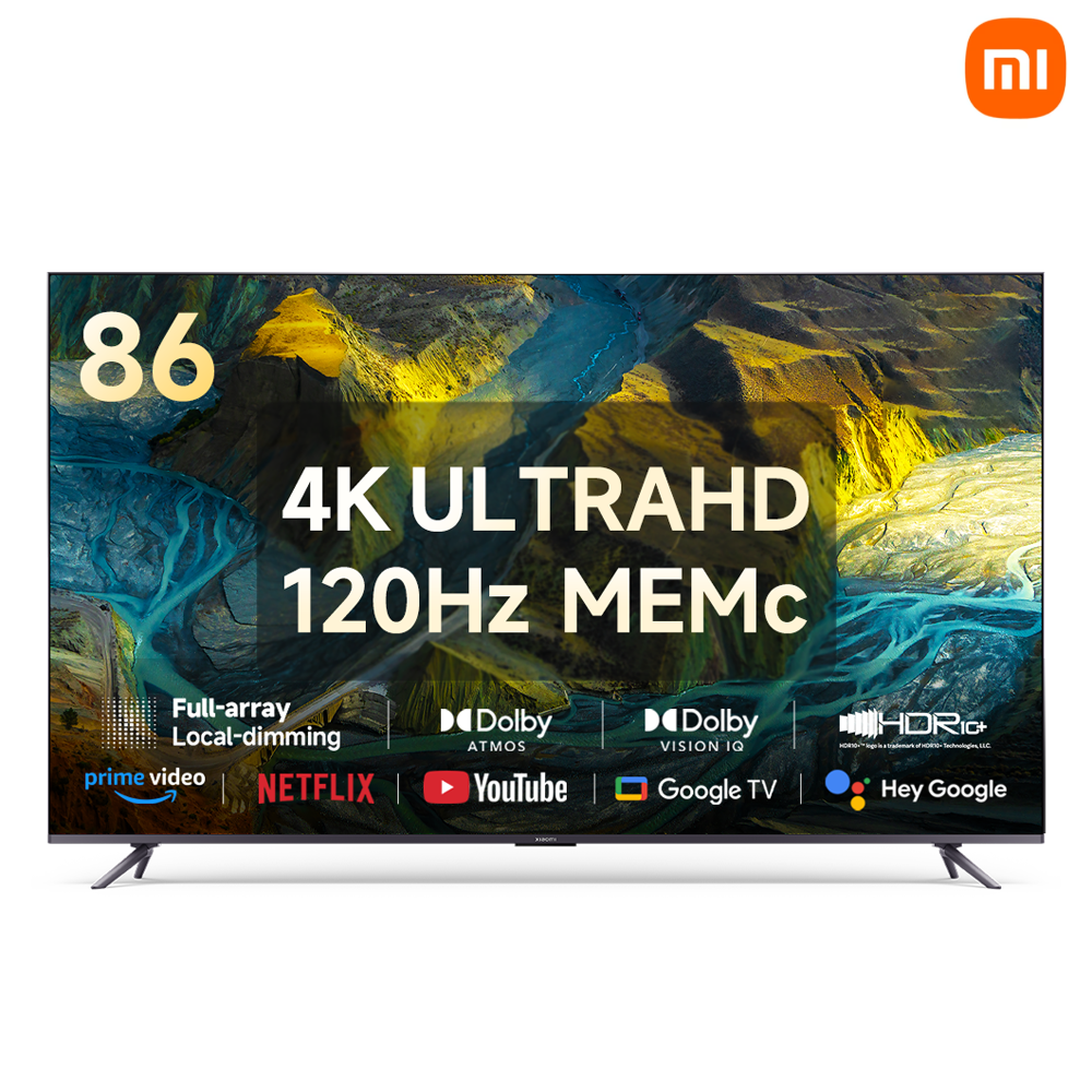 [샤오미][한정수량 50대] 샤오미 86인치 4K UHD 구글 스마트 TV 고화질 거실용 120Hz 대형 티비 : 롯데ON