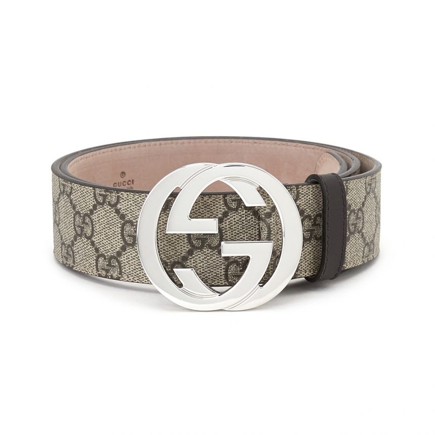 GUCCI 인터로킹 G 남성 벨트 411924 KGDHN 9643