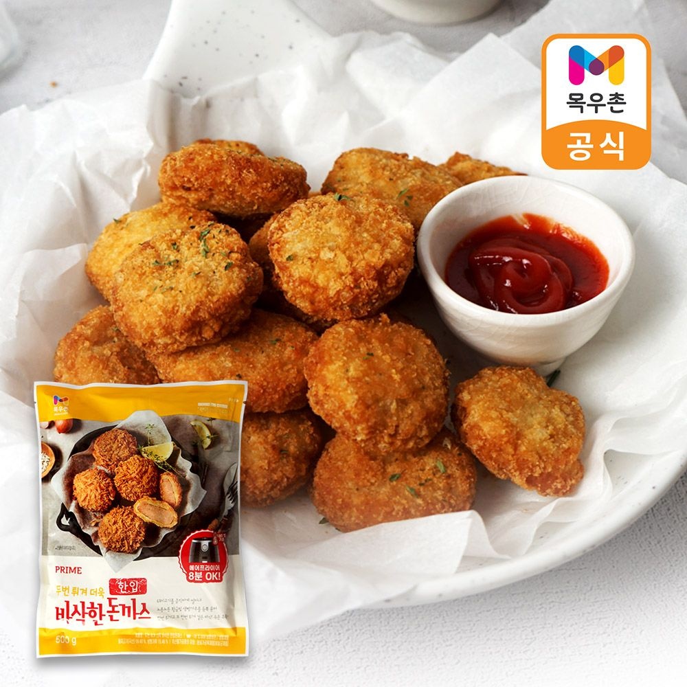 [롯데온] 목우촌 프라임 한입 돈까스 500g x 4봉 (33,680원/무료)