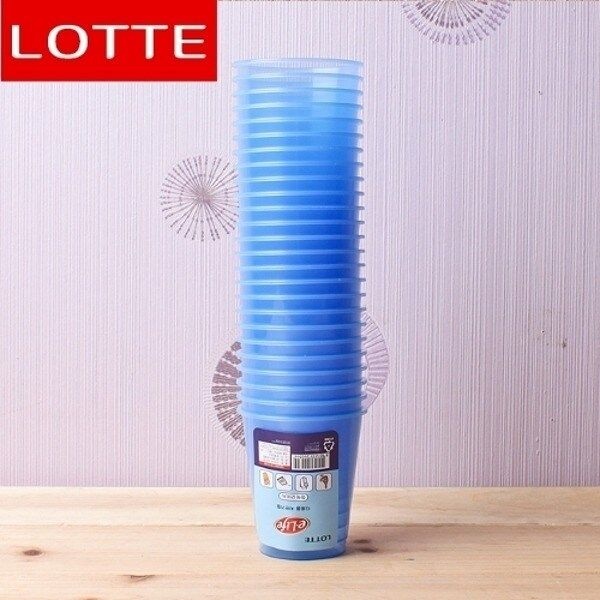 25p 롯데 이라이프 다회용 자판기컵(청색)/플라스틱컵10824539588398