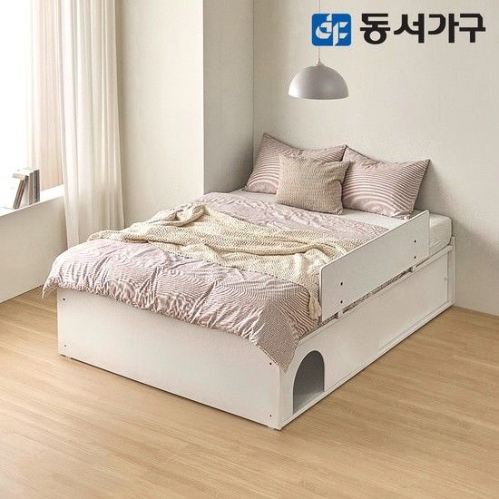 뉴라보 K 수납 침대 A타입안전가드편백황토숯 독립20T DF646032