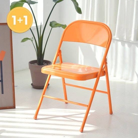 잉코 철제 접이식 의자 (1+1) DF927279