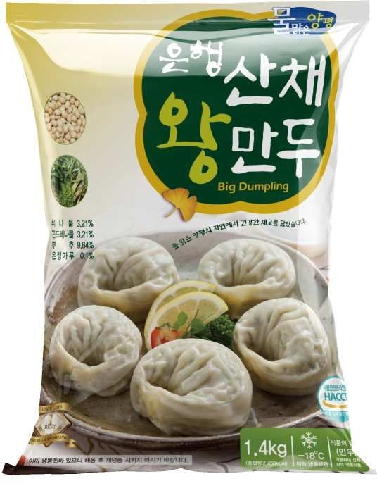 은행산채왕만두1.4kg
