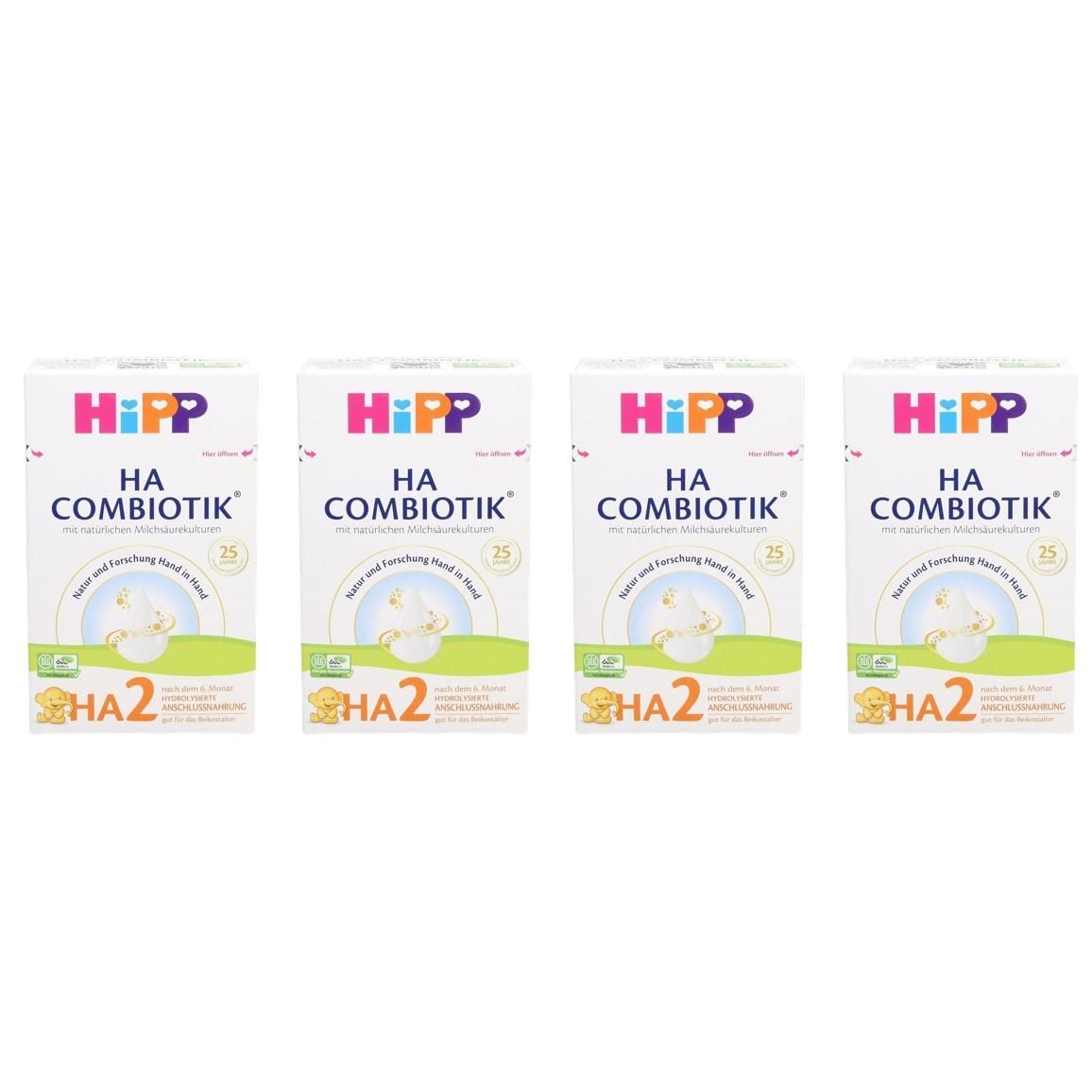 [해외] 독일 Hipp 힙 HA2단계 콤비오틱 신생아 조제 분유 600g 4개