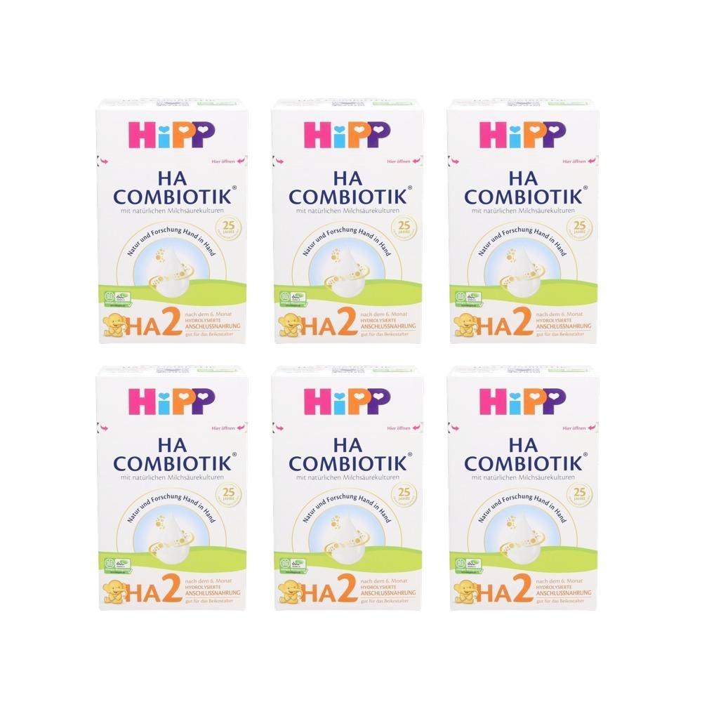 Hipp <b>힙</b> [해외] 독일 Hipp <b>힙</b> HA<b>2단계</b> 콤비오틱 신생아 조제 <b>분유</b> 600g 6개