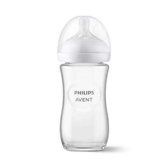 필립스 아벤트 아기편한 유리 젖병 240ml 1P (1m+ 젖꼭지 포함) SCY933/01