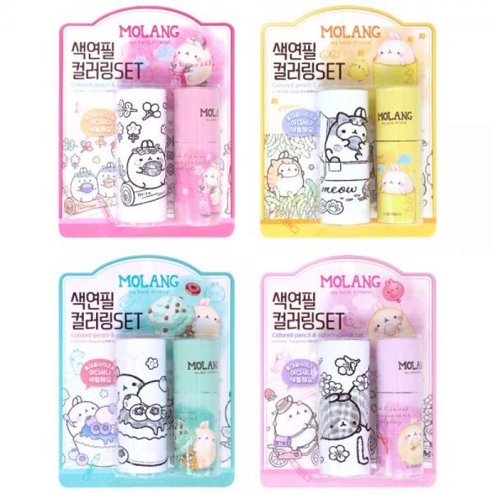 몰랑 컬러링테이프 미니색연필세트(4000원X8개)