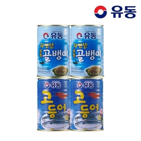 [유동] 자연산골뱅이 400g x2개 +고등어 400g x2개