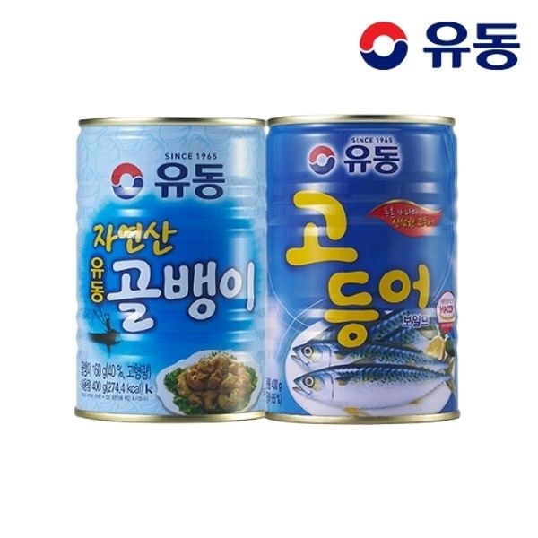 [유동] 자연산골뱅이 400g x1개 +고등어 400g x1개