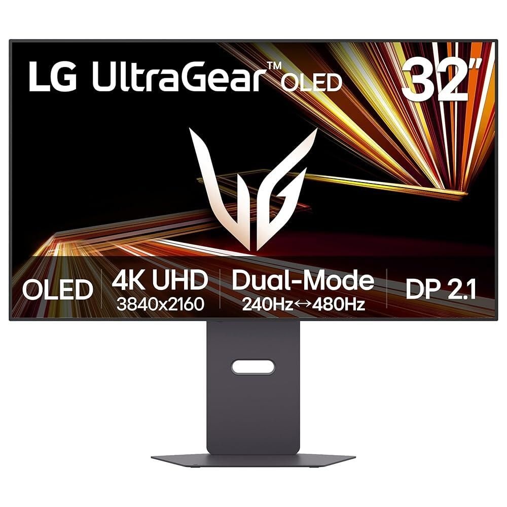 LG 32GX870A-B 32인치 울트라기어 4K UHD(3840 x 2160) OLED 게이밍 모니터, 듀얼 모드, 240Hz, 0.03ms, NVIDIA, AMD FreeSync 프리미엄