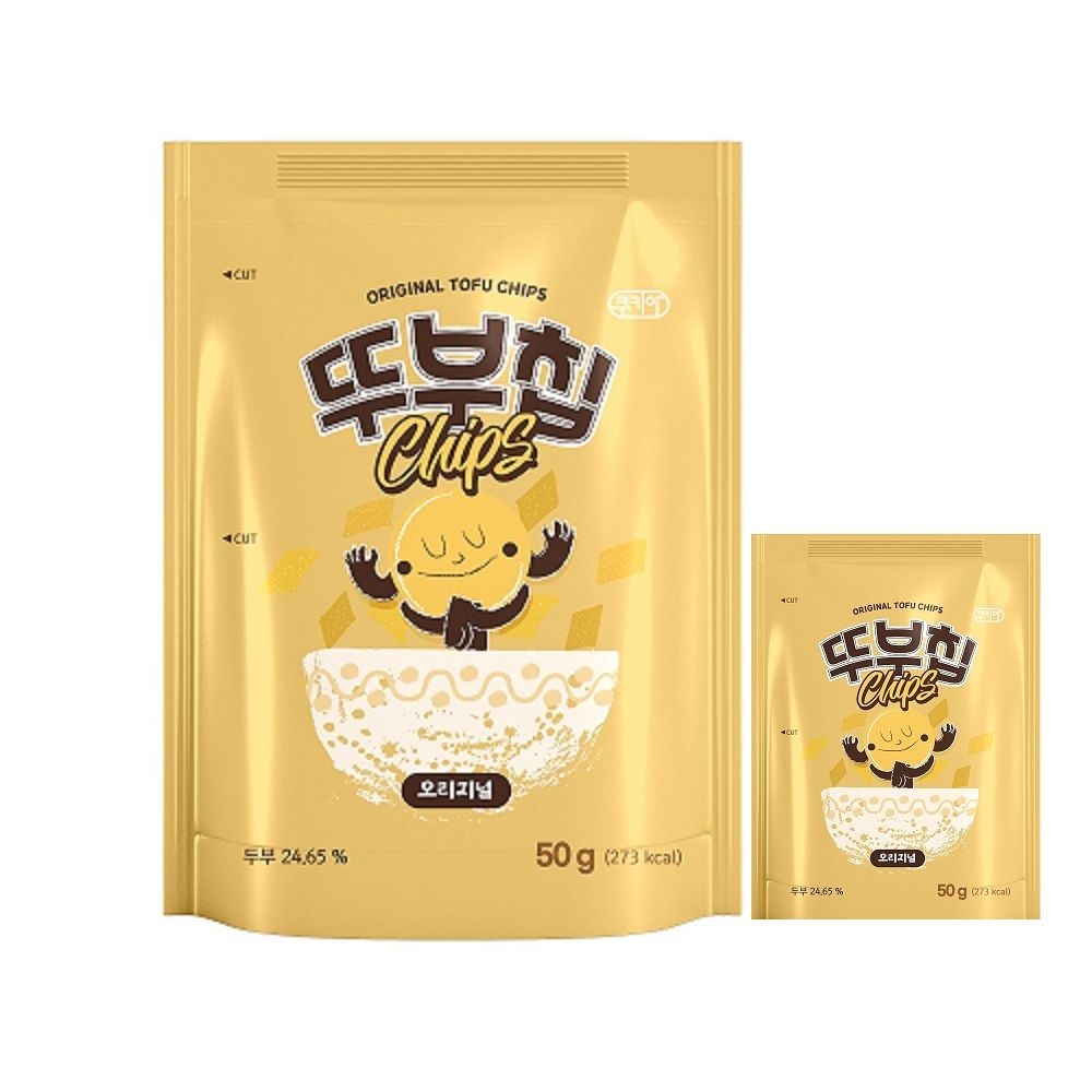 쿠키아 맛있는 두부과자 오리지널 뚜부칩 50gx12봉