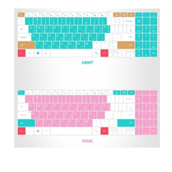 텐바이텐 삼성 플러스2 NT560XDA 노트북 마카롱 문자키스킨