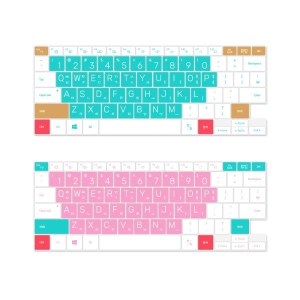 텐바이텐 삼성 플렉스2 NT930QDA 노트북 마카롱 문자키스킨