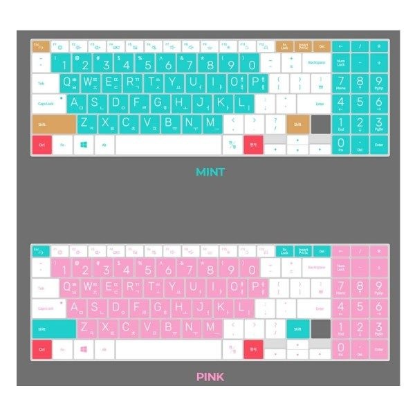 텐바이텐 삼성 플렉스 NT951QCG 타공 노트북 마카롱 문자키스킨